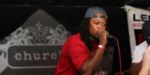 dre at church release party feat