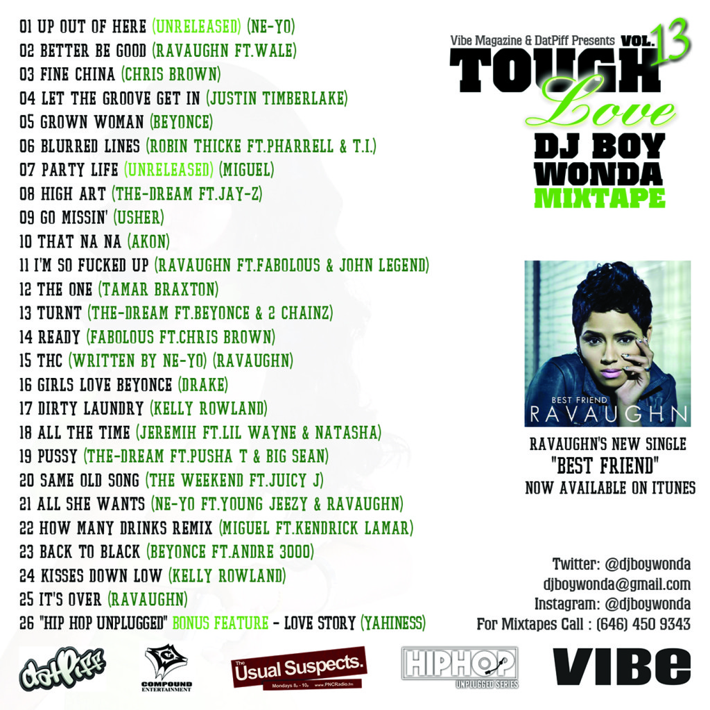 VIBE & DJ Boy Wonda - Tough Love 13 Insert